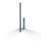 Barrier posts | Steel tube  60 x 2,5 mm | removable | with Euro profile cylinder lock | hot-dip galvanized | without eyelet